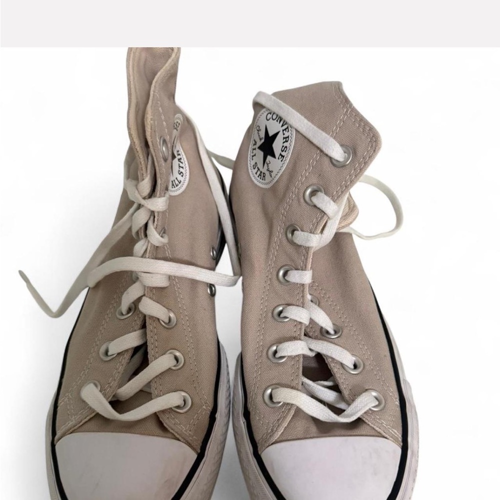 Converse High-Top Sneakers in Light Brown